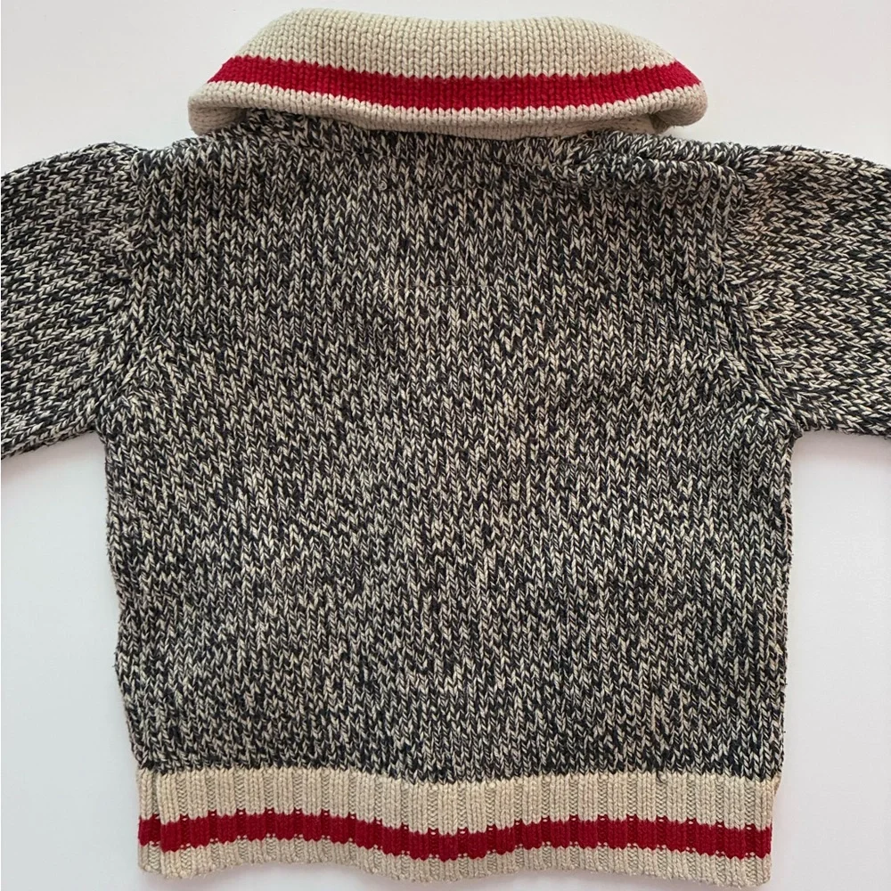 🇨🇦 Roots Cabin 18-24M sweater, button front, elbow patches - Picture 6 of 8